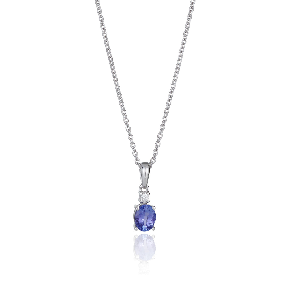 Oval hot sale tanzanite pendant